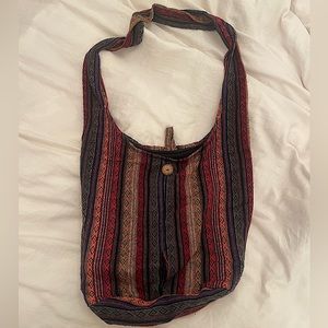Bohemian Shoulder Bag Multicolor Design Patterned